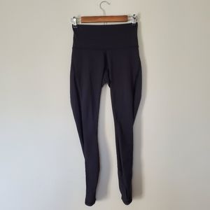 Lululemon Black Full Length Leggings Mesh Size 4
